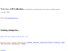 Tablet Screenshot of cdcollection.fcpages.com
